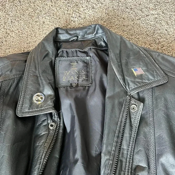 Vintage Leather‎ Jacket Mens Distressed Biker Outdoor Workwear Barn Chore Coat M - Picture 2 of 14